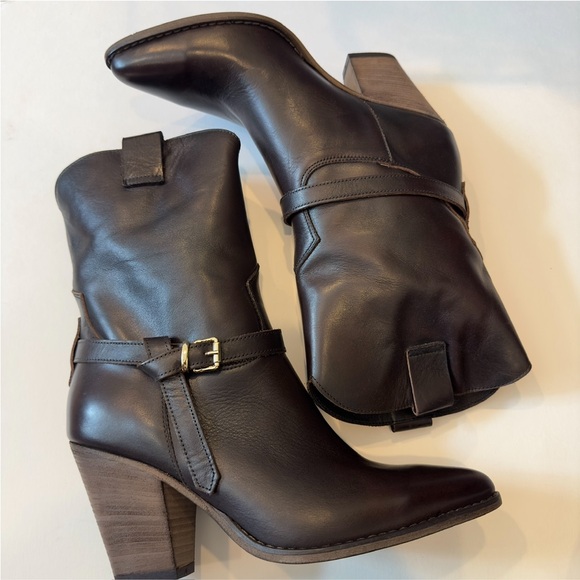 Steve Madden Hardy Brown Leather Boots - Picture 4 of 9